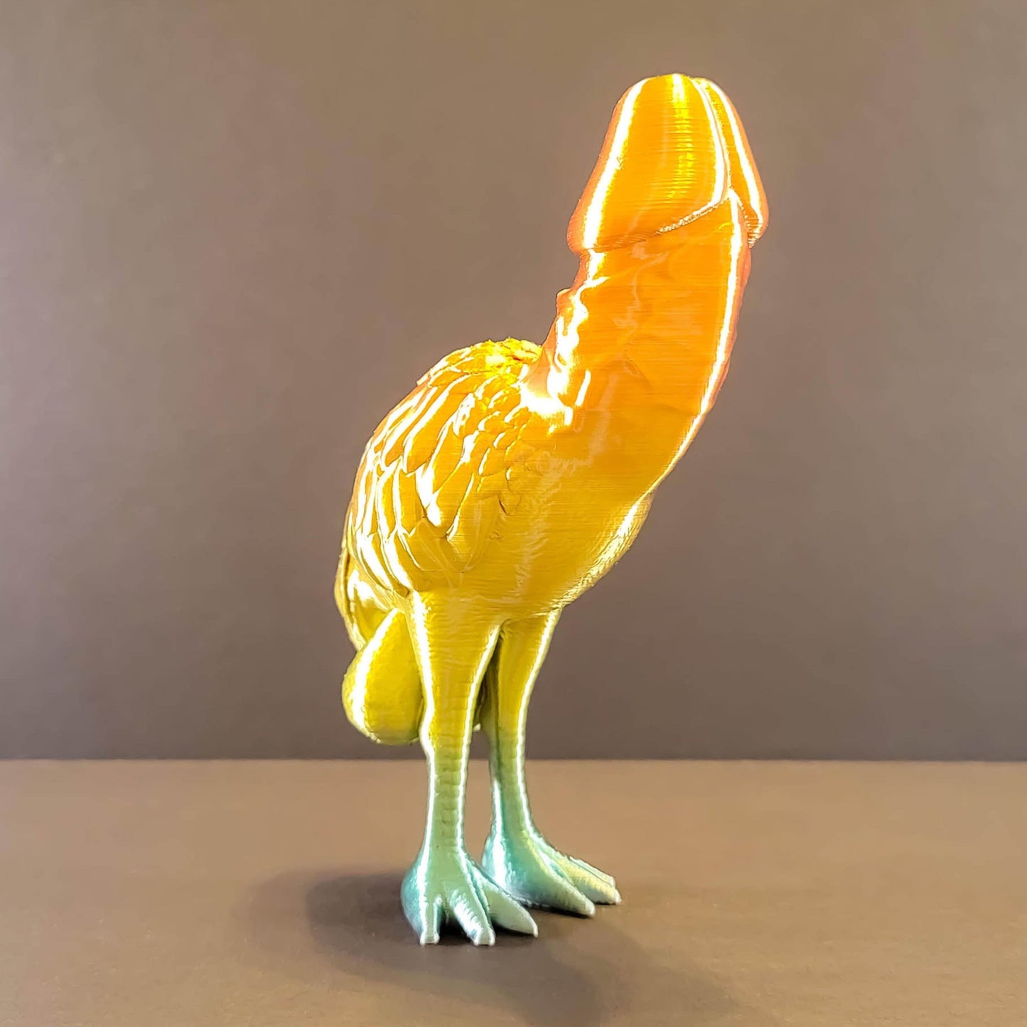 Flamingo Bird Gag Gift in Silk Colors | Bachelorette Party Décor, Romance Art, Homoerotic Art Décor, Bedroom Art Décor, 70+Colors, Valentines Day Gift