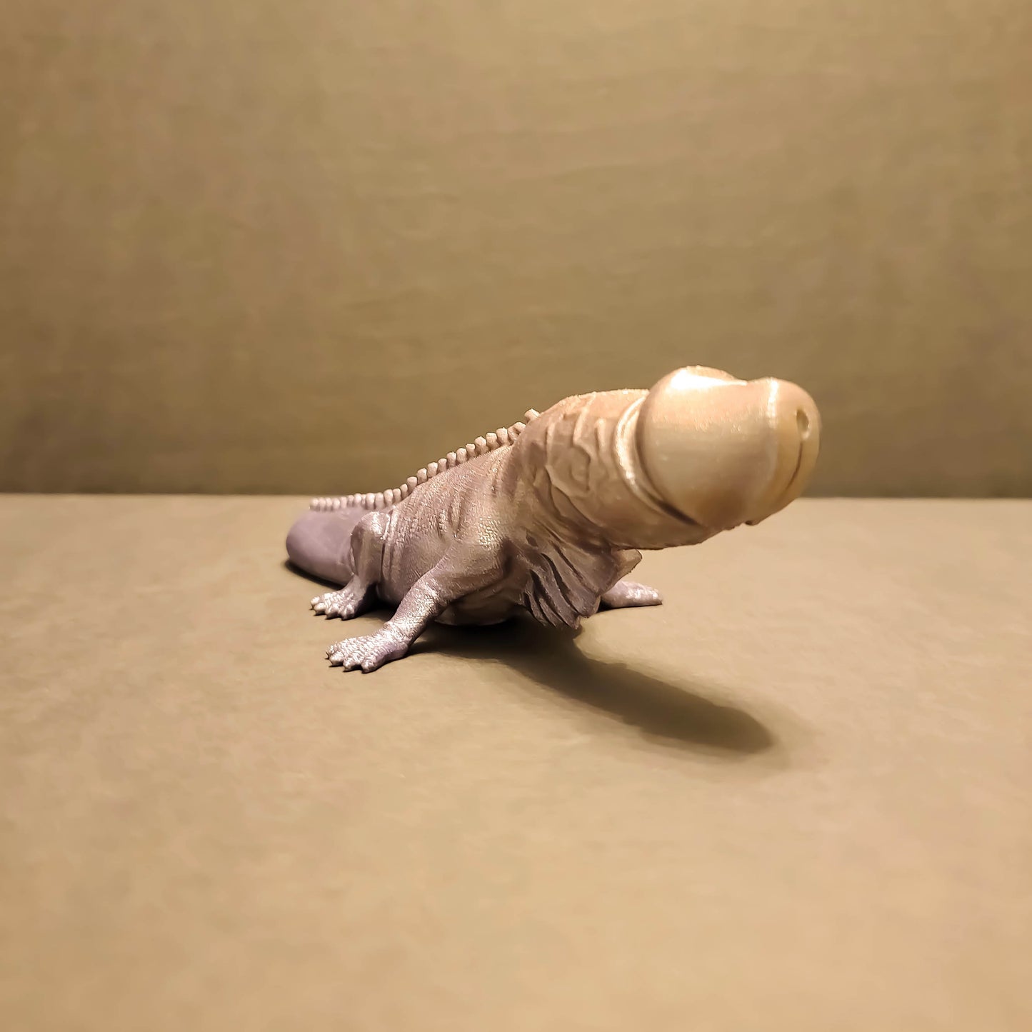 Naughty Iguana Figurine in Silk Colors | Oddity for Bachelorette Party or Romance Gift, Quirky Bedroom Art, Homoerotic Art, Fun Gag Gift