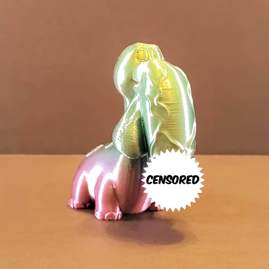 Brontosaurus Gag Gift in Silk Colors | Bachelorette Party Decor, Romance Art Decor, Homoerotic Art Décor, Figurine, Gay Art, Bedroom Art Decor, 70+Colors