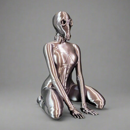 Gimp Girl in Silk Colors | Gimp Fetish Art, Gimp Mask, BDSM Décor, Bedroom Art Décor, Sexy Bedroom Décor, BDSM Gift