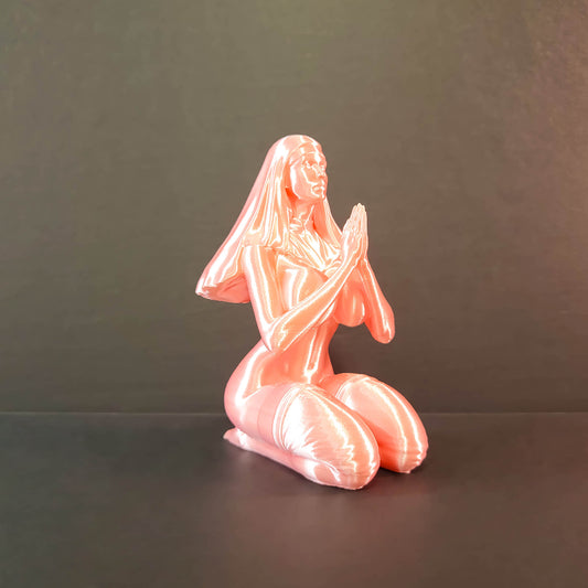 Gimp Nun in Silk Colors | Gimp Fetish Art, Gimp Mask, BDSM Décor, Bedroom Art Decor, Sexy Bedroom Decor, bdsm Gift