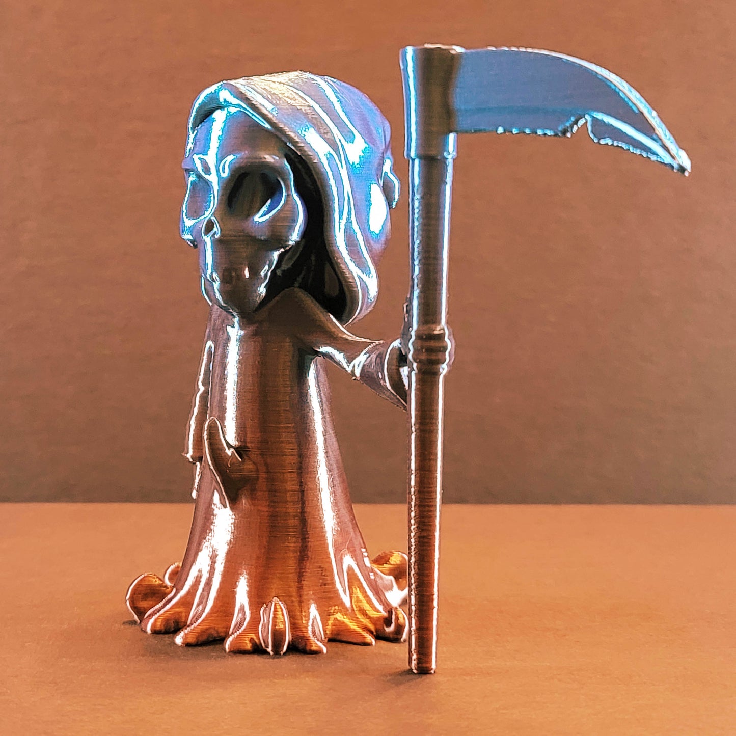 Grim Reaper Gag Gift in Silk Colors | Fun Romance Gift, Gag & Romance Art, Halloween Decorations, Funny Figurine, Playful Romance Art