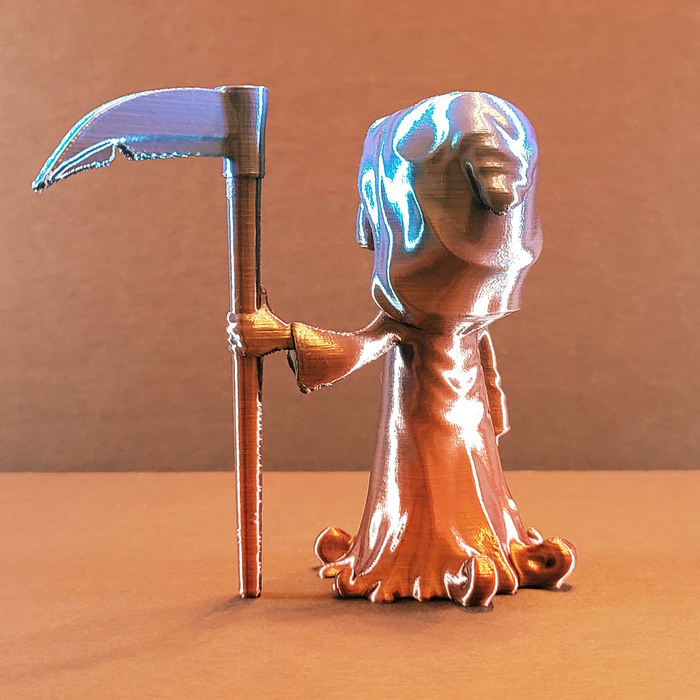 Grim Reaper Gag Gift in Silk Colors | Fun Romance Gift, Gag & Romance Art, Halloween Decorations, Funny Figurine, Playful Romance Art