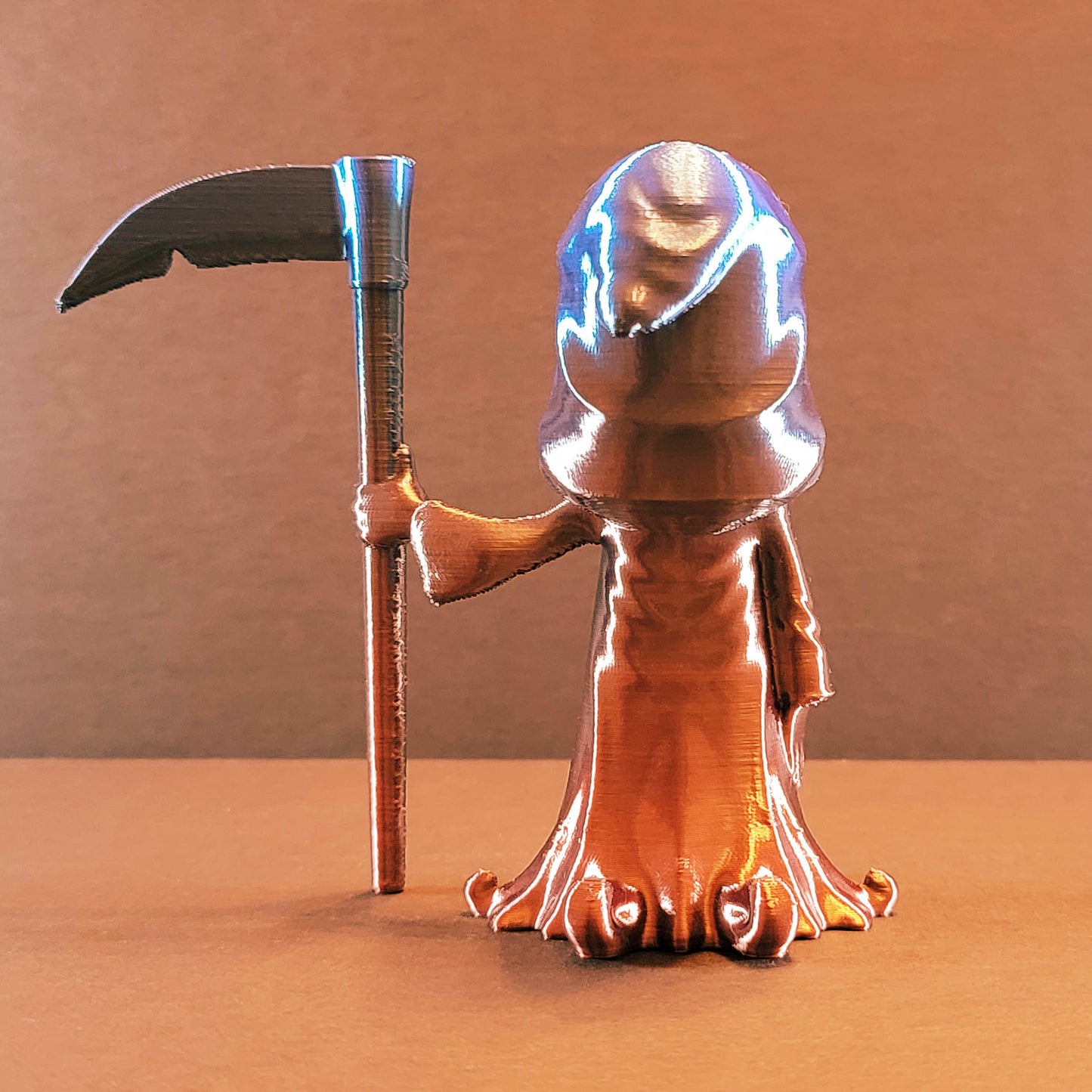 Grim Reaper Gag Gift in Silk Colors | Fun Romance Gift, Gag & Romance Art, Halloween Decorations, Funny Figurine, Playful Romance Art