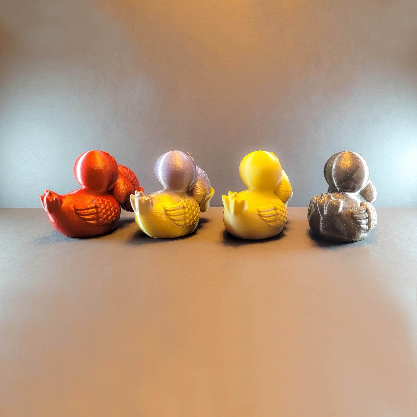 Naughty Rubber Duck in Silk Colors - You've Been Ducked, Bachelorette Party Supplies, Gag & Romance Art, Funny Figurine, Playful Romance Art