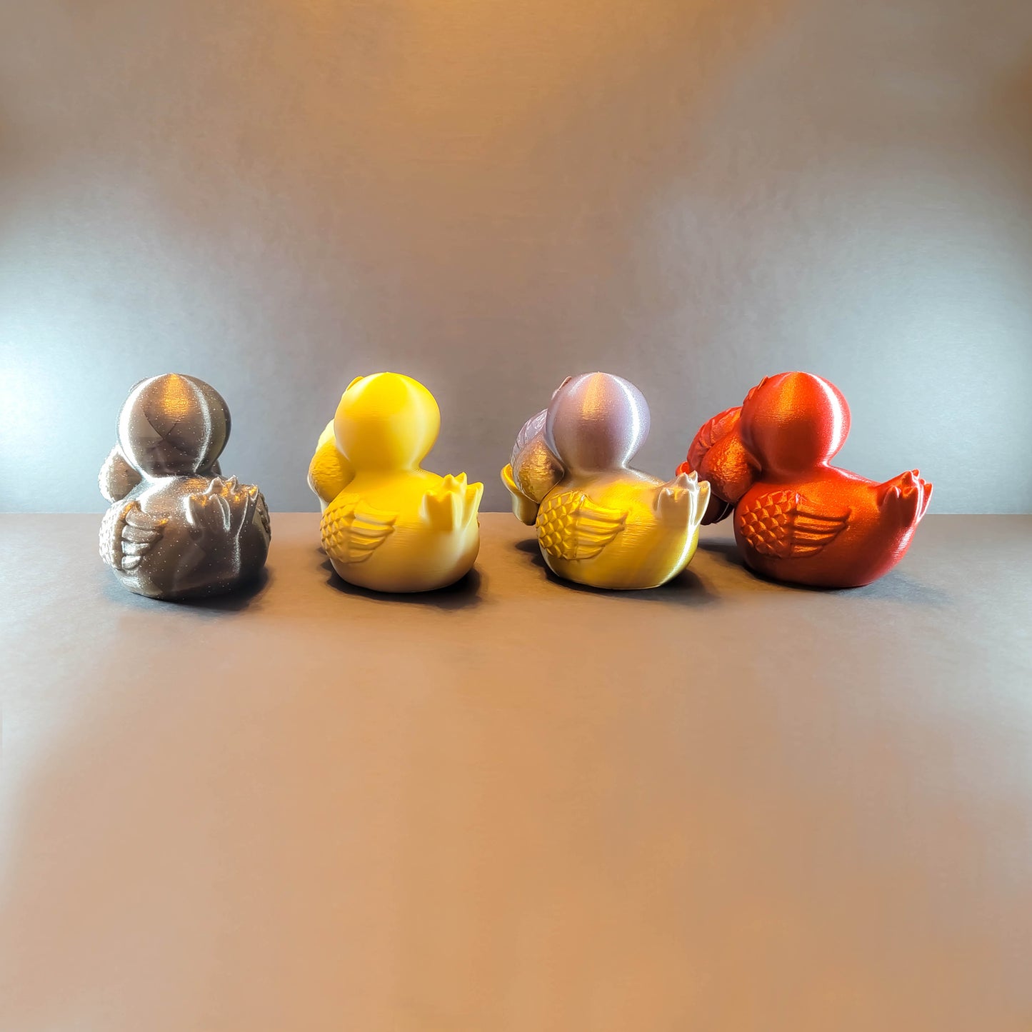 Naughty Rubber Duck in Silk Colors - You've Been Ducked, Bachelorette Party Supplies, Gag & Romance Art, Funny Figurine, Playful Romance Art