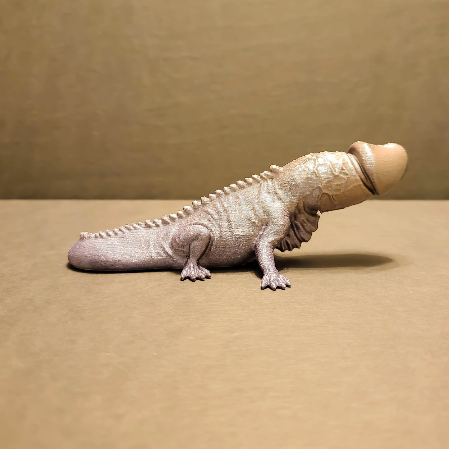 Naughty Iguana Figurine in Silk Colors | Oddity for Bachelorette Party or Romance Gift, Quirky Bedroom Art, Homoerotic Art, Fun Gag Gift