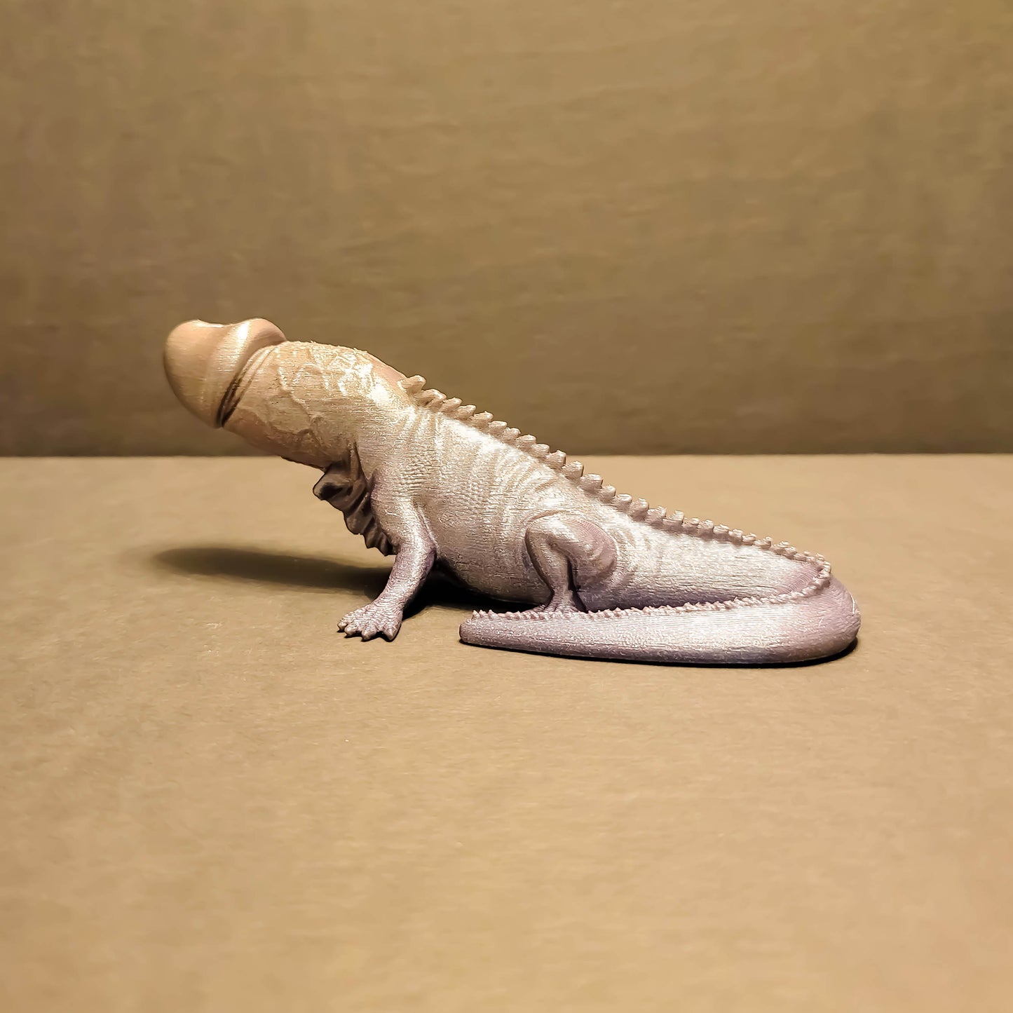Naughty Iguana Figurine in Silk Colors | Oddity for Bachelorette Party or Romance Gift, Quirky Bedroom Art, Homoerotic Art, Fun Gag Gift