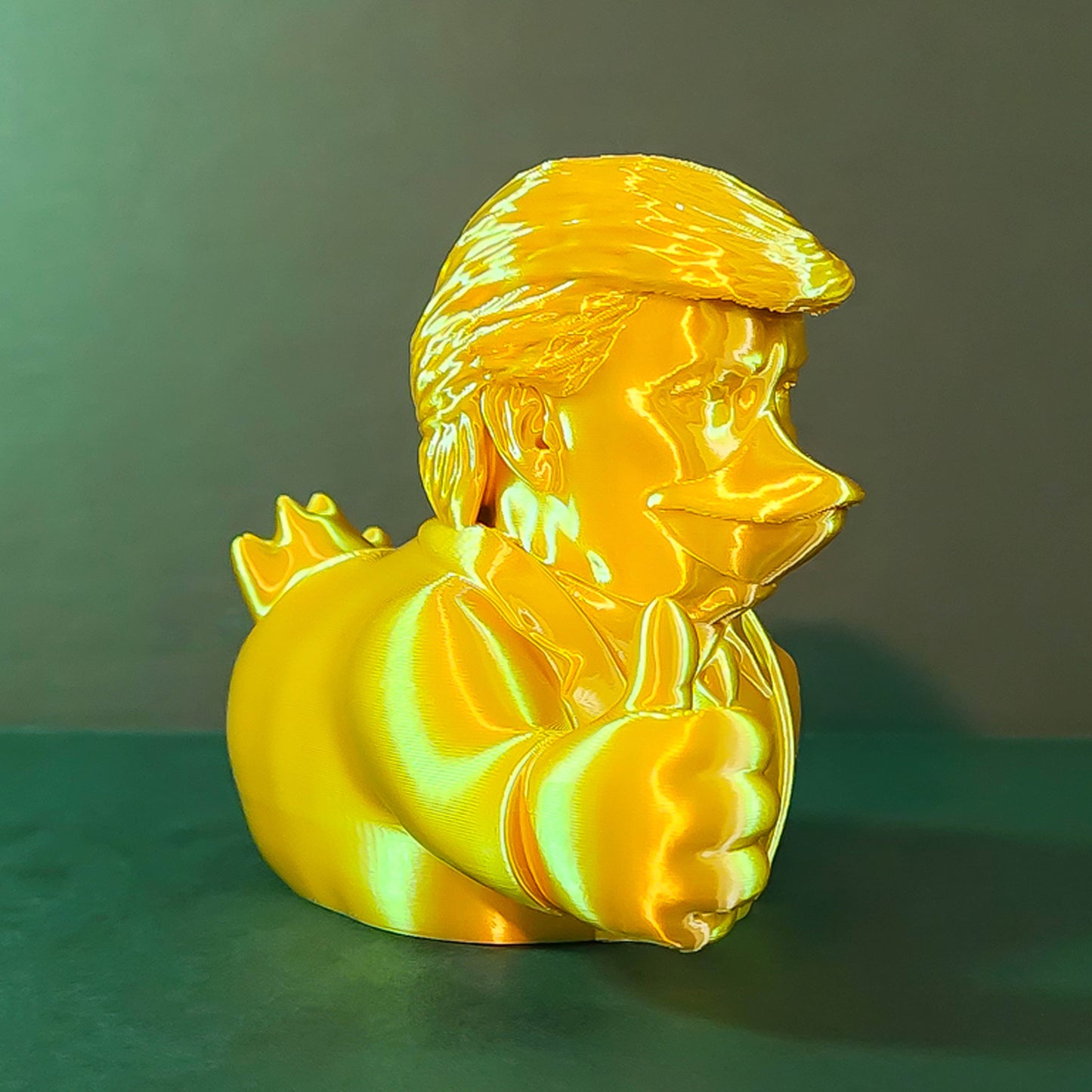 Trump Duck | Presidential Duck Thumbs Up | 2024 Memorabilia, Gag Gift Funny Statue, Playful Duck, Patriotic Jeep Duck, You've Been Ducked
