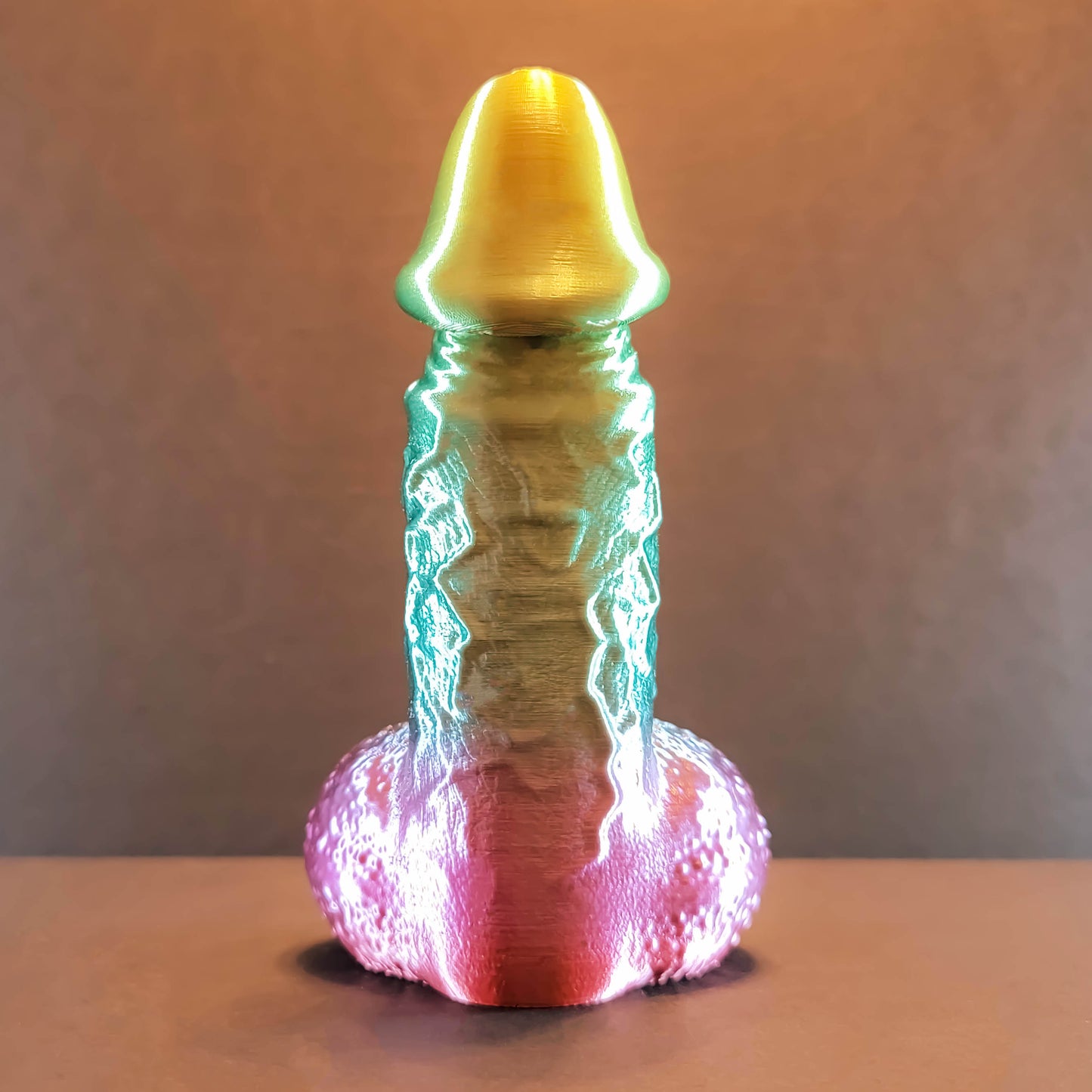 Standing Penis Figurine in Silk Colors | Adult Party Gag Gift, Bachelorette Party Décor, Prank for Friends & Family, Romance Art, Unique Gift