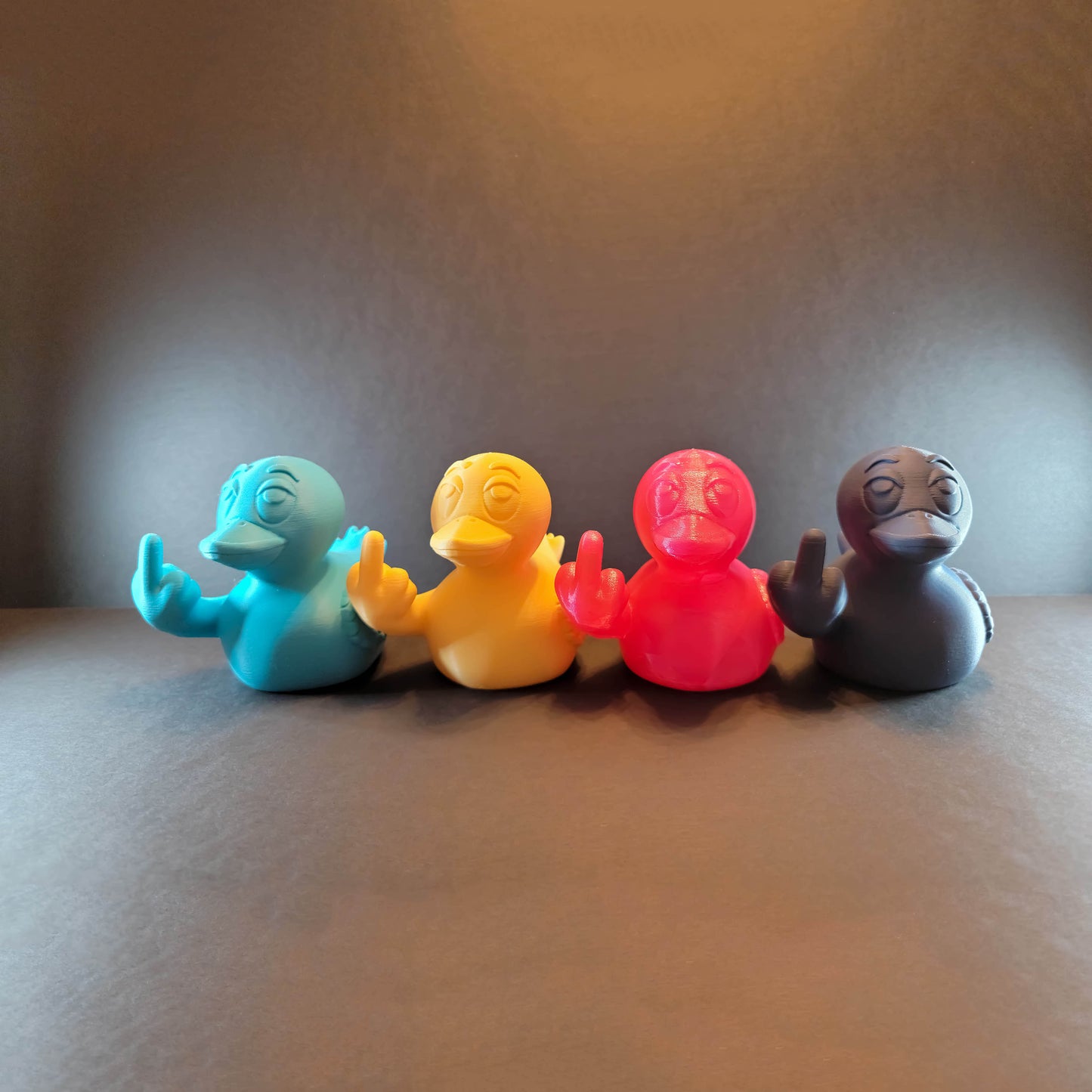 Duck Middle Finger in Silk Colors | You've Been Ducked, Angry Duck Gag Gift, Divorce, Vulgar Desk Ornament, Rude, White Elephant Gift, Joke