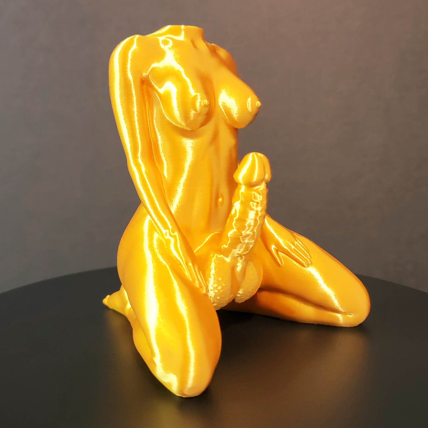 Ring Holder Statue Art in Silk Colors | Trans Unique Gifts, Valentines Love Gift, Gay Bachelorette Gift, Homoerotic Romance Art