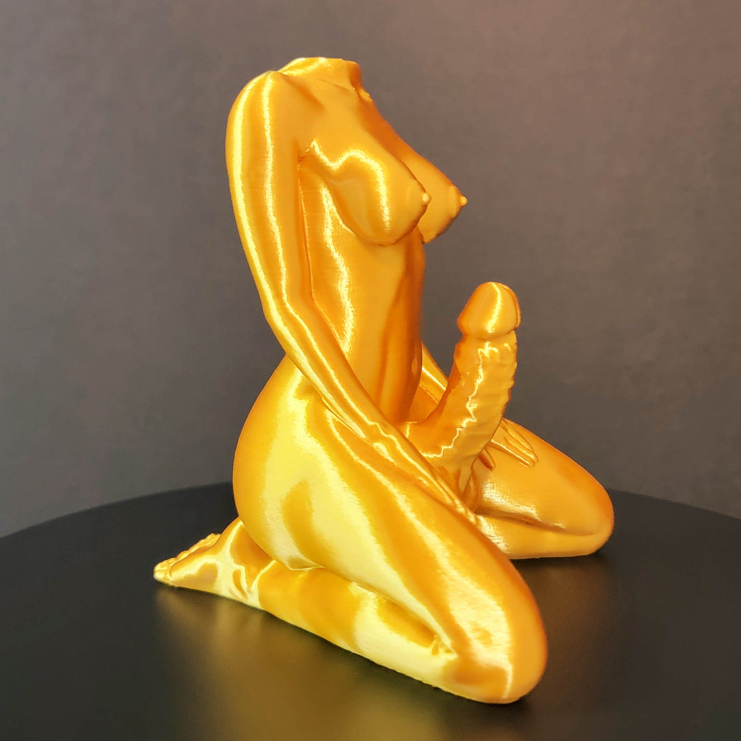 Ring Holder Statue Art in Silk Colors | Trans Unique Gifts, Valentines Love Gift, Gay Bachelorette Gift, Homoerotic Romance Art
