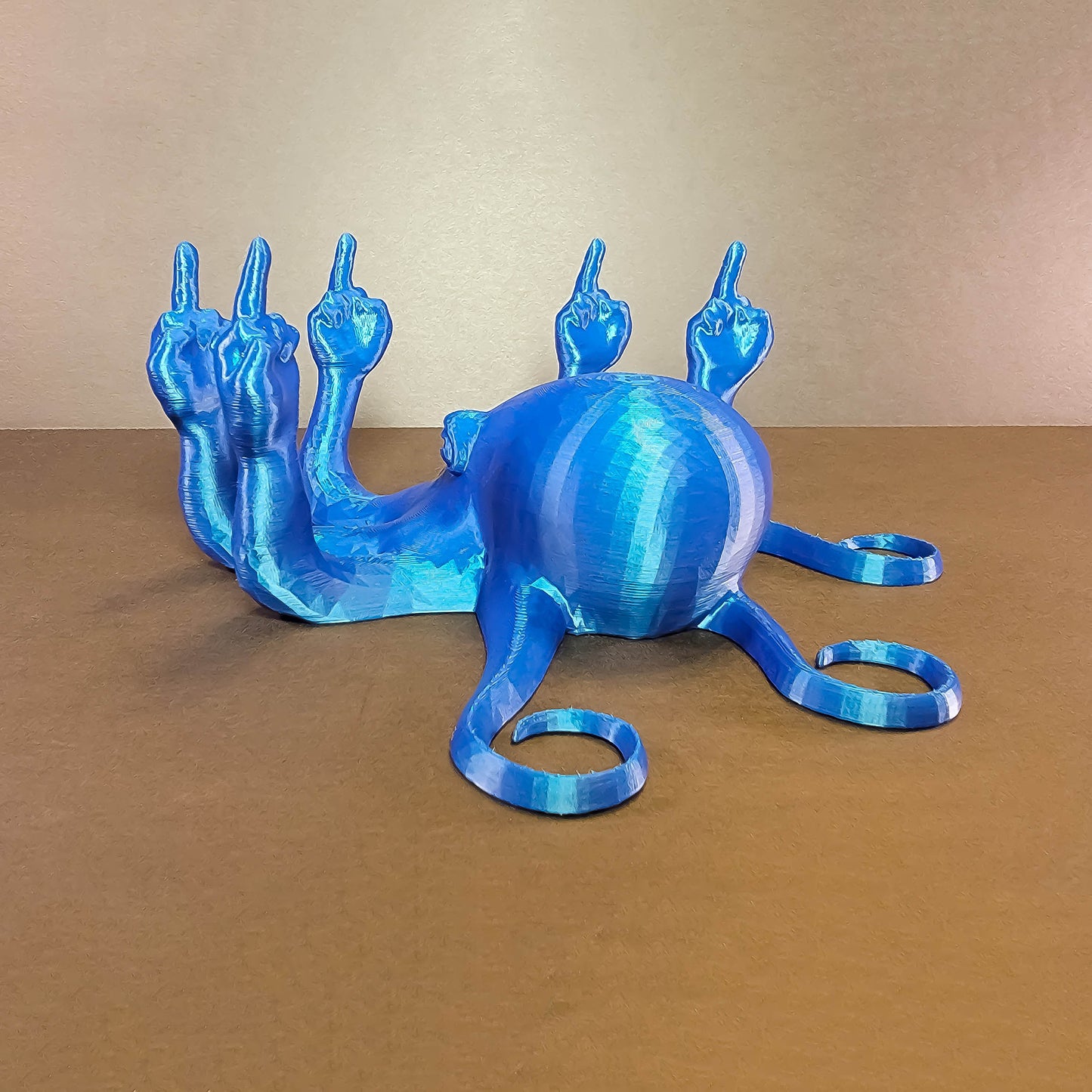 Pearl Fucktopus | Prank Gift | Middle Finger Octopus | Desk Companion