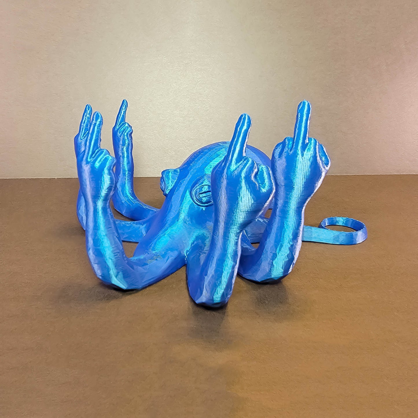 Pearl Fucktopus | Prank Gift | Middle Finger Octopus | Desk Companion