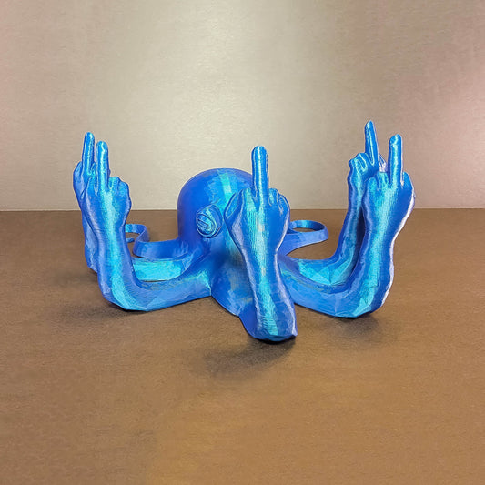 Pearl Fucktopus | Prank Gift | Middle Finger Octopus | Desk Companion