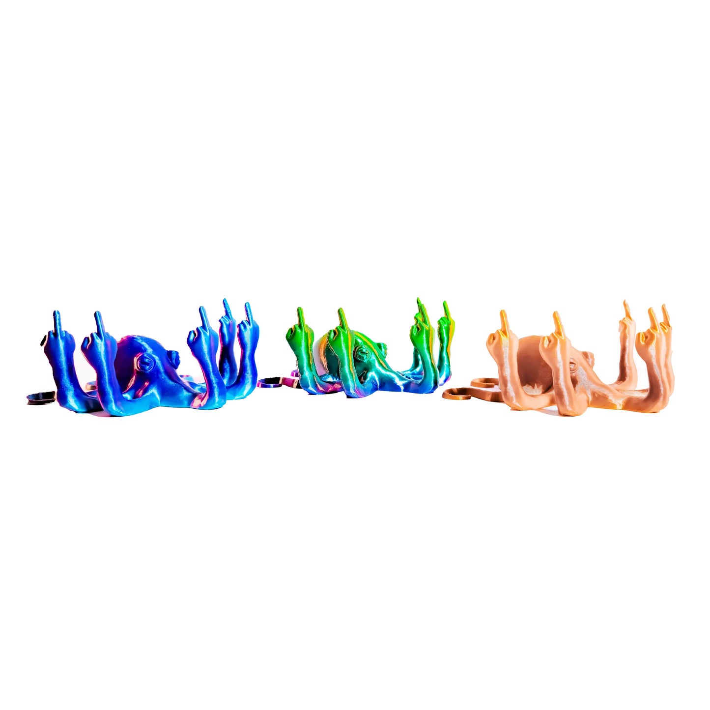 Pearl Fucktopus | Prank Gift | Middle Finger Octopus | Desk Companion