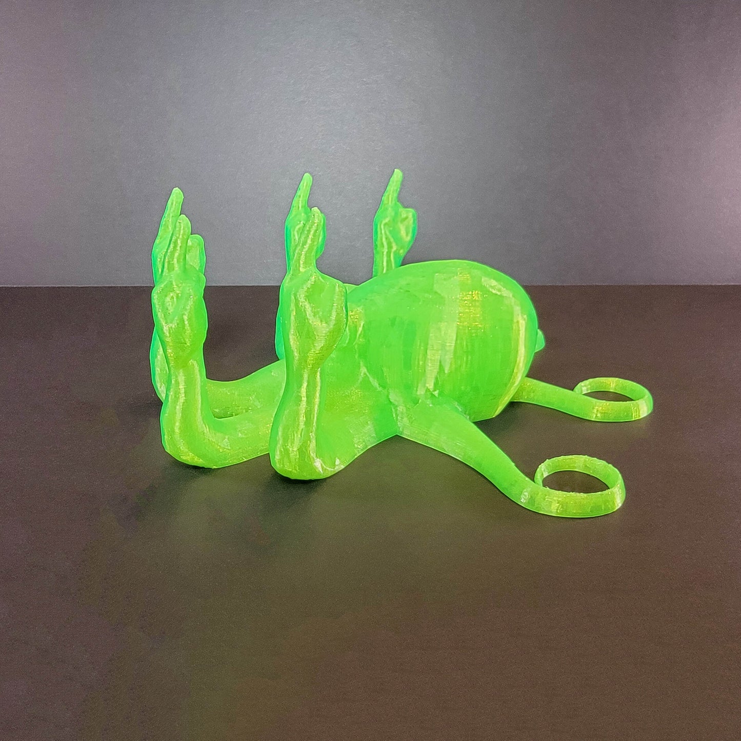Translucent Fucktopus | Prank Gift | Middle Finger Octopus | Desk Companion