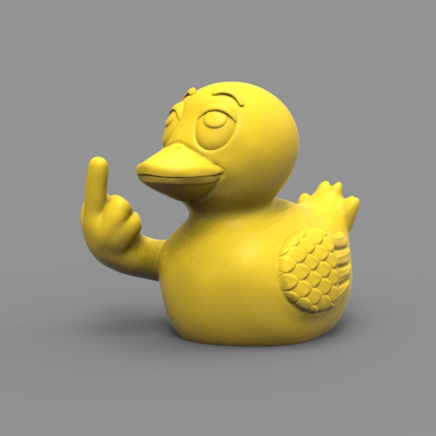 Duck Middle Finger in Silk Colors | You've Been Ducked, Angry Duck Gag Gift, Divorce, Vulgar Desk Ornament, Rude, White Elephant Gift, Joke
