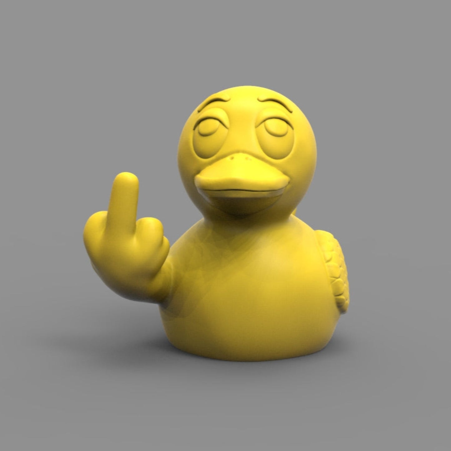 Duck Middle Finger in Silk Colors | You've Been Ducked, Angry Duck Gag Gift, Divorce, Vulgar Desk Ornament, Rude, White Elephant Gift, Joke