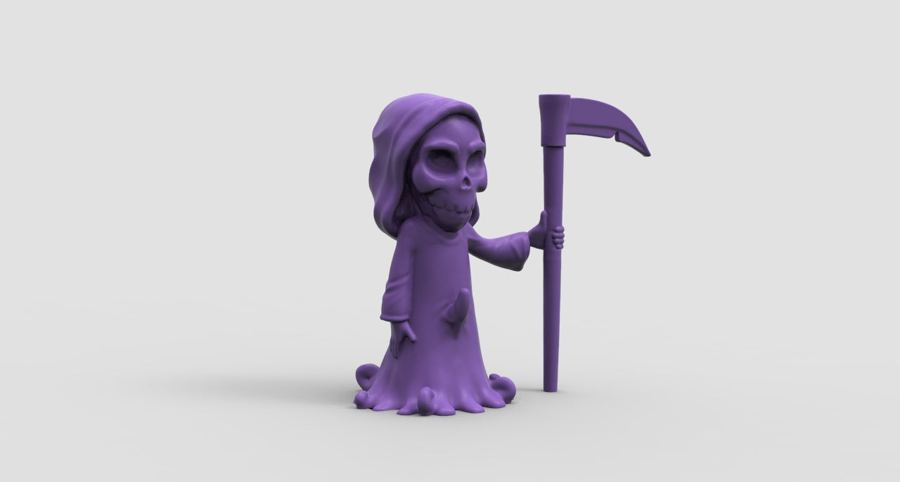 Grim Reaper Gag Gift in Silk Colors | Fun Romance Gift, Gag & Romance Art, Halloween Decorations, Funny Figurine, Playful Romance Art