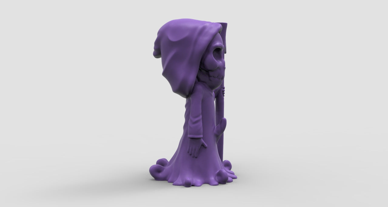 Grim Reaper Gag Gift in Silk Colors | Fun Romance Gift, Gag & Romance Art, Halloween Decorations, Funny Figurine, Playful Romance Art